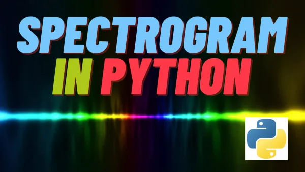 How to do Spectrogram in Python